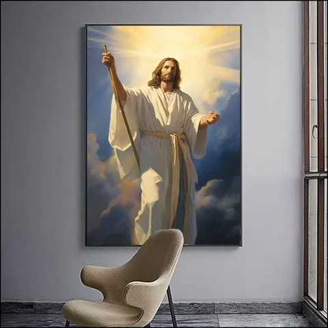 人物 单幅 装饰画 现代简约 客厅背景墙挂画 LED带灯画