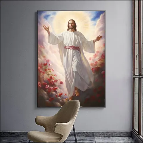 人物 单幅 装饰画 现代简约 客厅背景墙挂画 LED带灯画