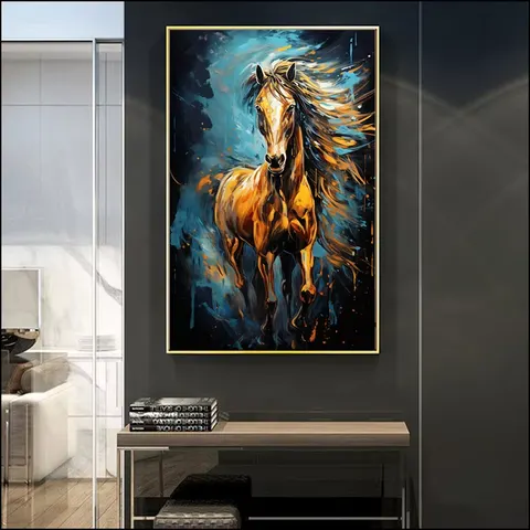 动物 单幅 装饰画 现代简约 卧室背景墙挂画 晶瓷画