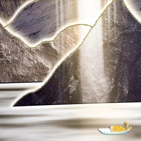 植物 单幅 装饰画 现代简约 客厅背景墙挂画 晶瓷画