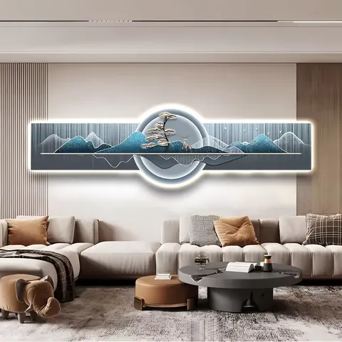 Hot Sale 2026 Uv Art Decor Advanced Sense Still Life Painting Living Room Hanging Painting LED Diamond Crystal Porcelain