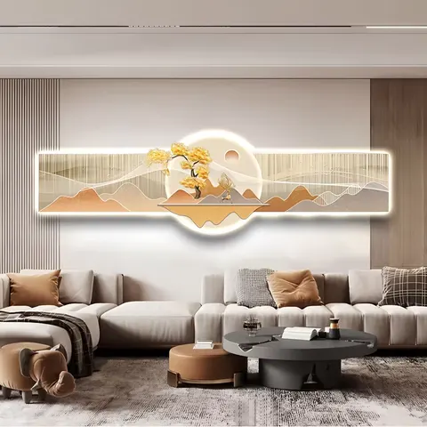 Hot Sale 2026 Uv Art Decor Advanced Sense Still Life Painting Living Room Hanging Painting LED Diamond Crystal Porcelain