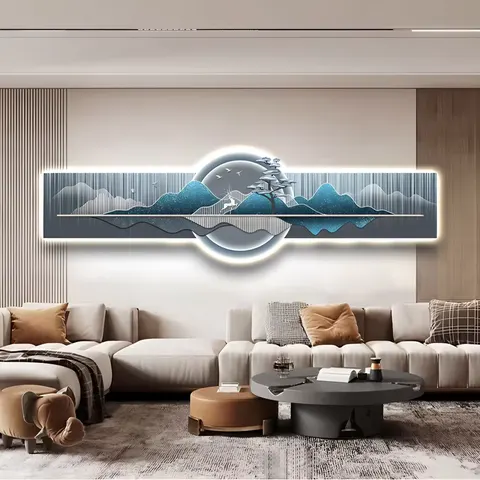 Hot Sale 2026 Uv Art Decor Advanced Sense Still Life Painting Living Room Hanging Painting LED Diamond Crystal Porcelain