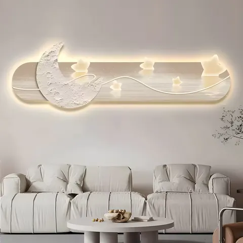 Hot Sale 2026 UV Carving Mural Light Star Still Life Painting LED Light Painting Living Room Wall Art Home Decor Painting