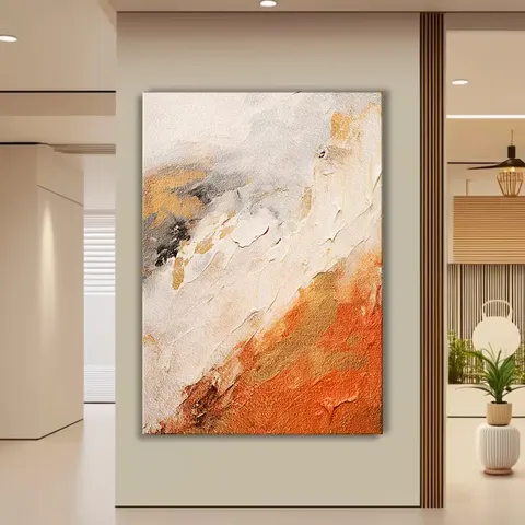 抽象 单幅 装饰画 现代简约 酒店背景墙挂画 砂岩浮雕