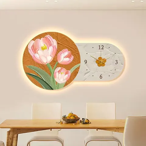 抽象 单幅 装饰画 现代简约 玄关背景墙挂画 LED带灯画