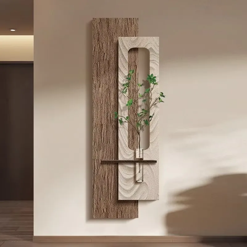 Hot Sales in 2026 Hydroponic Green Plants Home Decor Paintings Corridor Living Room Background Wall Sandstone Hanging Painting