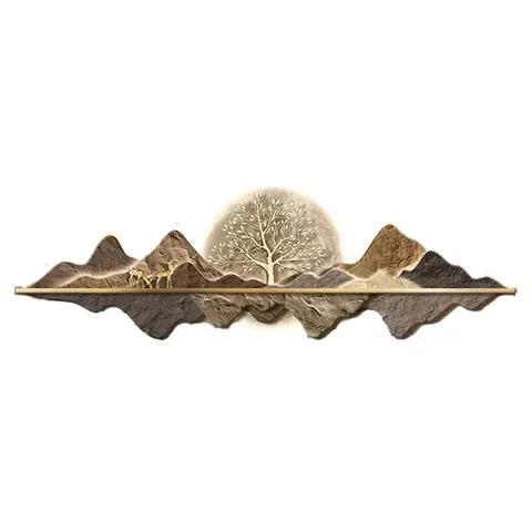 Hot Selling 2026 Tree of Wealth Modern Painting UV Crystal Painting Led Wall Art Home Decor Paintings