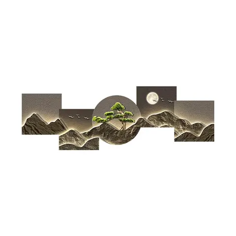 Hot Selling 2026 Uv Cutting Edge Mural Landscape Still Life Paintings LED Diamond Wall Art Home Decor Painting