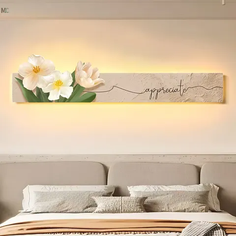 Hot Selling 2026 Uv Cutting Edge  Wall Mural Light Luxury Still Life Painting LED Diamond Wall Art Home Decor