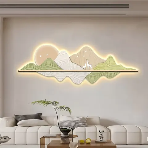 Hot Selling 2026 Uv Engrave Mural Light Living Room Decorative Painting LED Diamond Wall Art Home Decor