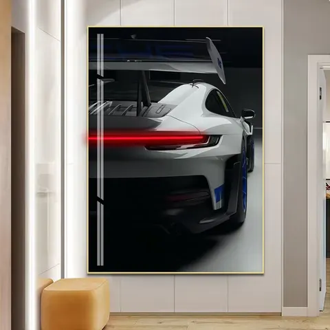 抽象 单幅 装饰画 现代简约 玄关背景墙挂画 霓虹灯画