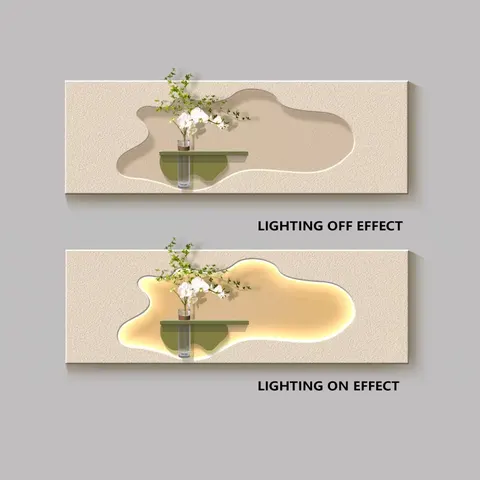 Hot-selling in 2026 Hydroponic Plants Sandstone Art Decor Painting Living Room Sofa Background Wall LED Painting