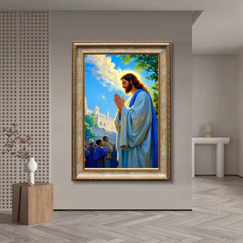 Hotel Background Wall Jesus Christian Faith Luxury Islamic Wall Art Home Decor Ps Oil Canvas Painting