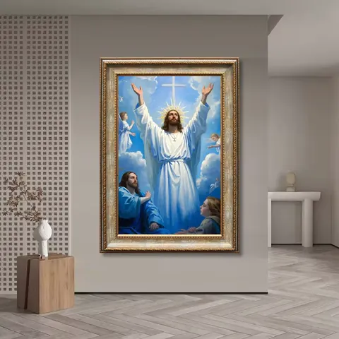 Hotel Background Wall Jesus Christian Faith Luxury Islamic Wall Art Home Decor Ps Oil Canvas Painting