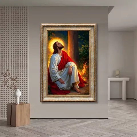 Hotel Background Wall Jesus Christian Faith Luxury Islamic Wall Art Home Decor Ps Oil Canvas Painting