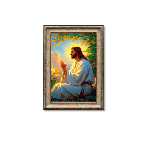 Hotel Background Wall Jesus Christian Faith Luxury Islamic Wall Art Home Decor Ps Oil Canvas Painting
