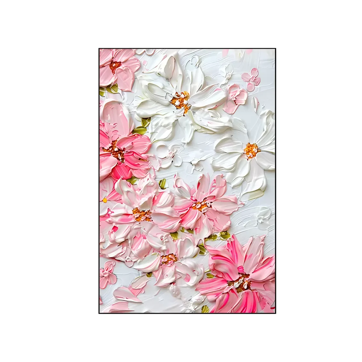 Hotel Bedside Hand-painted Flower Painting Living Room Corridor Background Wall Art Home Decor Painting