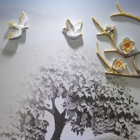 抽象 单幅 装饰画 现代简约 酒店背景墙挂画 砂岩浮雕