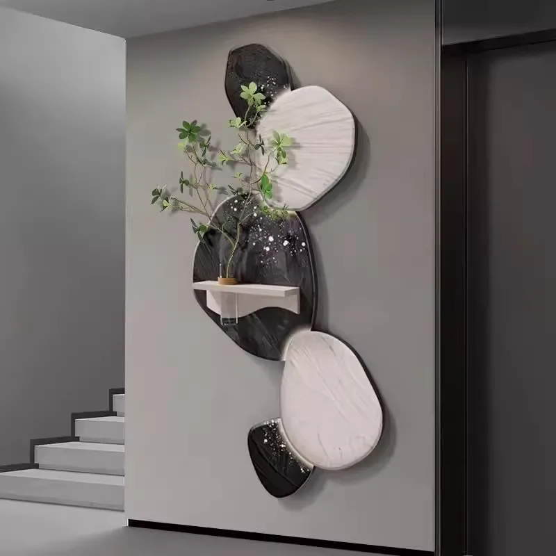 植物 单幅 装饰画 现代简约 餐厅背景墙挂画 LED带灯画