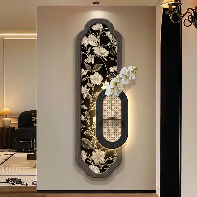 Hydroponic Plants Entrance Hall Art Decor Painting Corridor Background Wall Glowed LED Painting