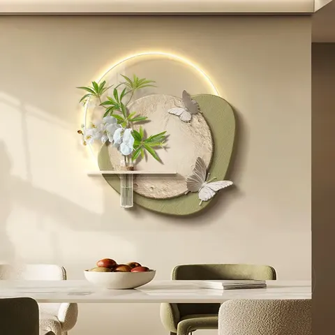Hydroponic Plants Restaurant Home Decor Painting TV Background Wall Acrylic LED Painting