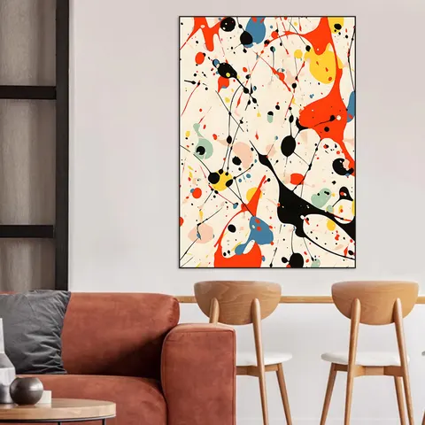 Ink Abstract Wall  Art Home Decorative Painting Niche High-end Sense Dining Room Bedroom Crystal Porcelain Painting