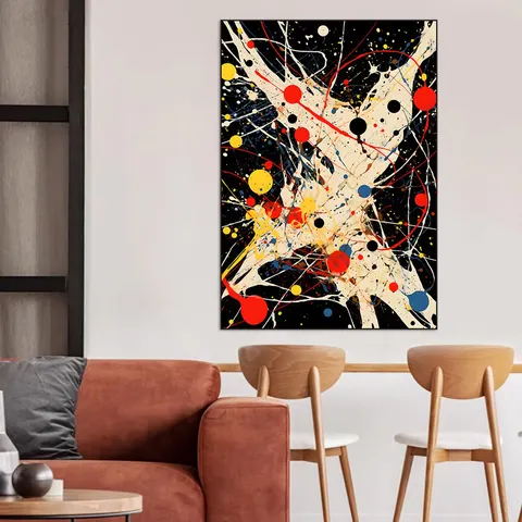Ink Abstract Wall  Art Home Decorative Painting Niche High-end Sense Dining Room Bedroom Crystal Porcelain Painting
