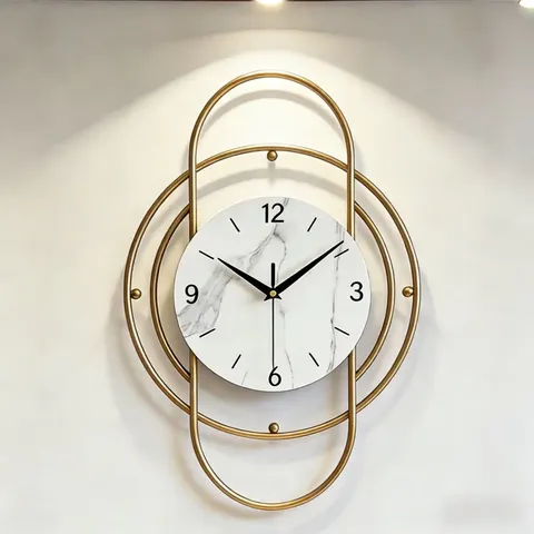 Ironwork Alarm Wall Clock Living Room Household Simplicity Restaurant Creativity Art Decoration Hanging Piece