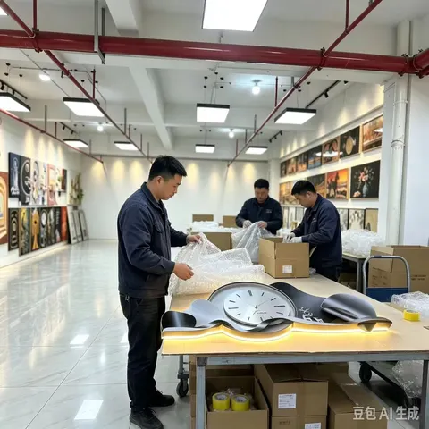 鹿 单幅 装饰画 现代简约 客厅背景墙挂画 LED带灯画