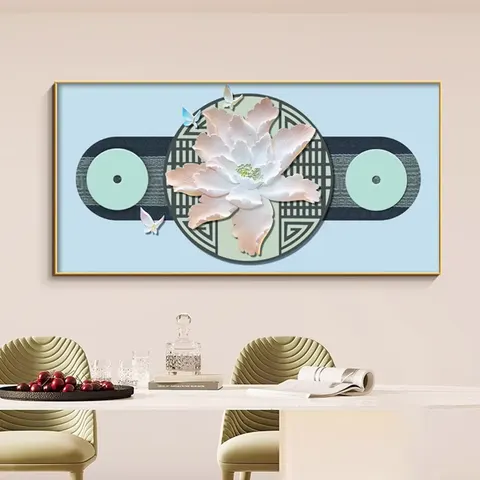 Jade Pendant Three-dimensional Relief Sculpture Art Decor Painting Handmade Production Glowed LED Decor Painting