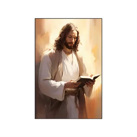 Jesus Figure Portrait Paintings on Canvas Arts Murals Modern Religion Arts LED Diamond Paintings Crystal Porcelain Painting