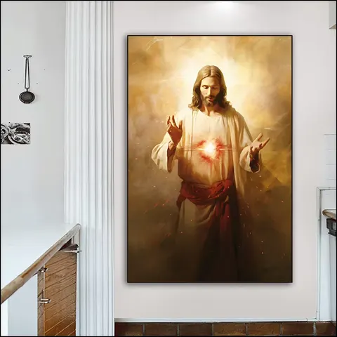 人物 单幅 装饰画 现代简约 客厅背景墙挂画 LED带灯画