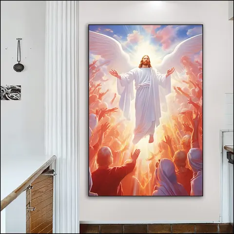 人物 单幅 装饰画 现代简约 客厅背景墙挂画 LED带灯画
