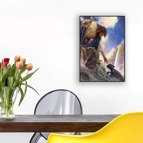 Jesus Poster Home Decor Wall Christ Painting God Crystal Painting  Art Decor