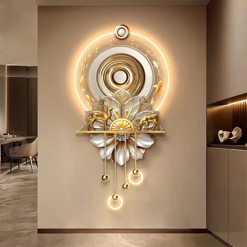 抽象 单幅 装饰画 轻奢风 客厅背景墙挂画 LED带灯画