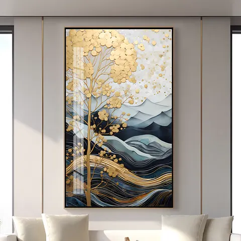 Light Luxury High-end Living Room Art Home Decor Paintings Modern Hotel Restaurant Background Wall Hanging Paintings