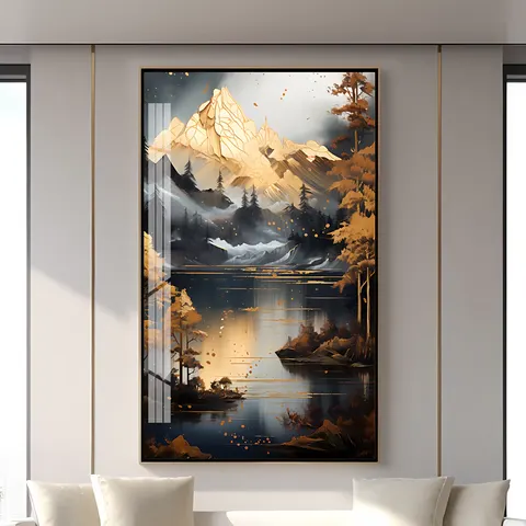 Light Luxury High-end Living Room Art Home Decor Paintings Modern Hotel Restaurant Background Wall Hanging Paintings