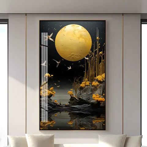 Light Luxury High-end Living Room Art Home Decor Paintings Modern Hotel Restaurant Background Wall Hanging Paintings