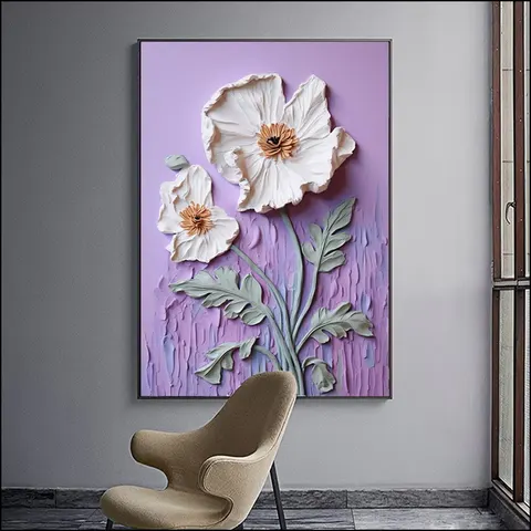 Light Luxury Wind Abstract Atmosphere Art Wind Hanging Painting Other Paintings Home Decor Painting and Wall Art Flower Painting