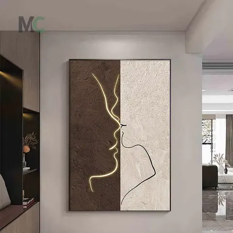 抽象 单幅 装饰画 复古怀旧 玄关背景墙挂画 晶瓷画