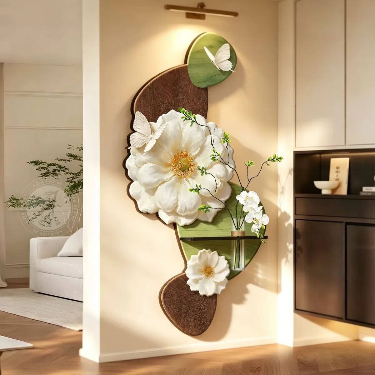 Living Room Background Wall Sandstone Art Home Decoration Paintings Corridor Background Wall LED Display