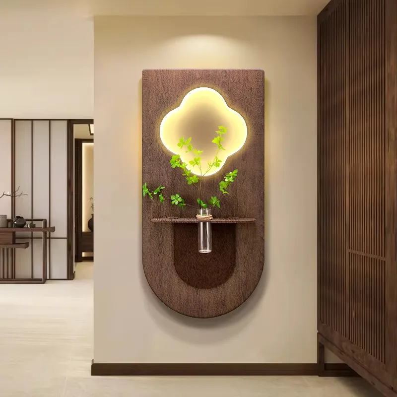 Living Room Corridor Background Wall Crystal Porcelain Paintings UV Engraving LED Paintings