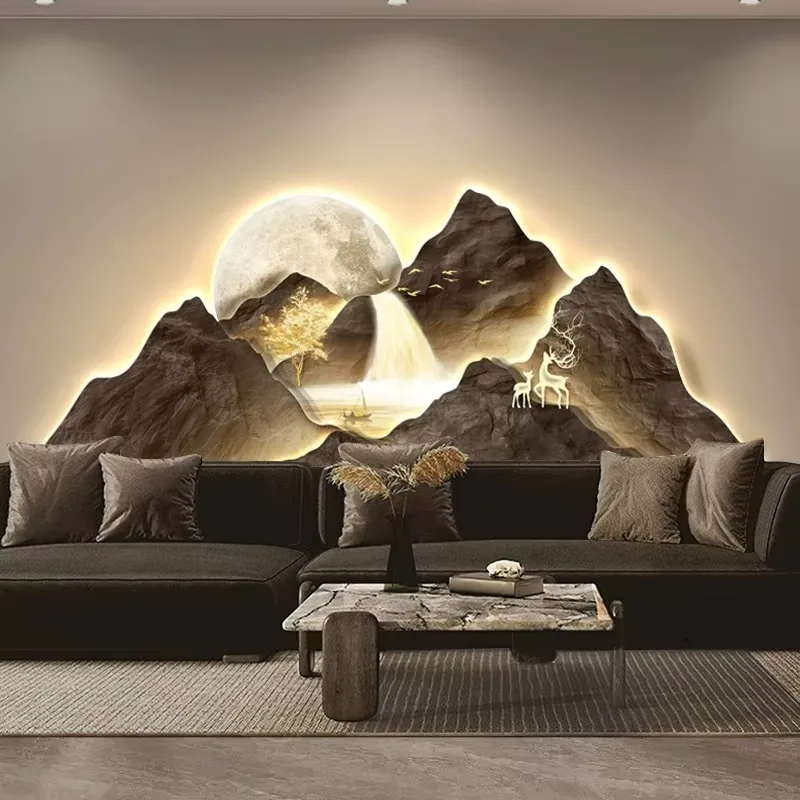 抽象 单幅 装饰画 现代简约 客厅背景墙挂画 精雕画