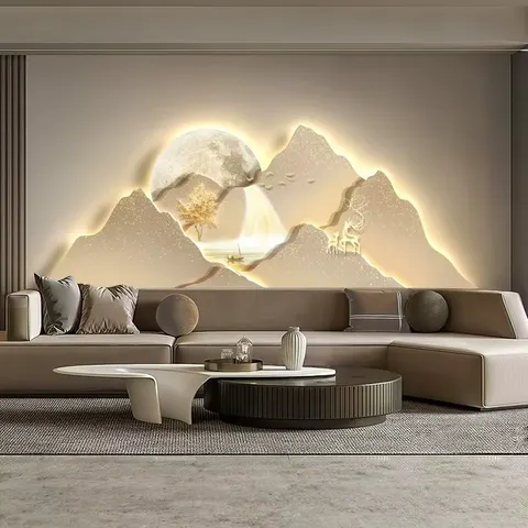 抽象 单幅 装饰画 现代简约 客厅背景墙挂画 精雕画