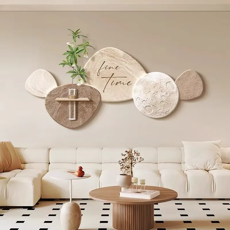 Living Room Sofa Background Wall Art Home Decor Paintings Hydroponic Green Plants Sandstone Hanging Painting