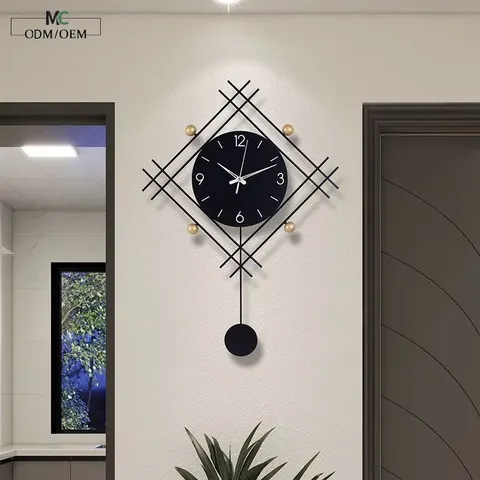 Living Room Wall Clock Modern Simplicity Creativity Silent Stop Watch Decoration Household Wall Clock