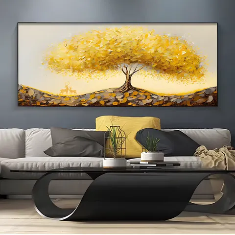 植物 单幅 装饰画 现代简约 餐厅背景墙挂画 晶瓷画