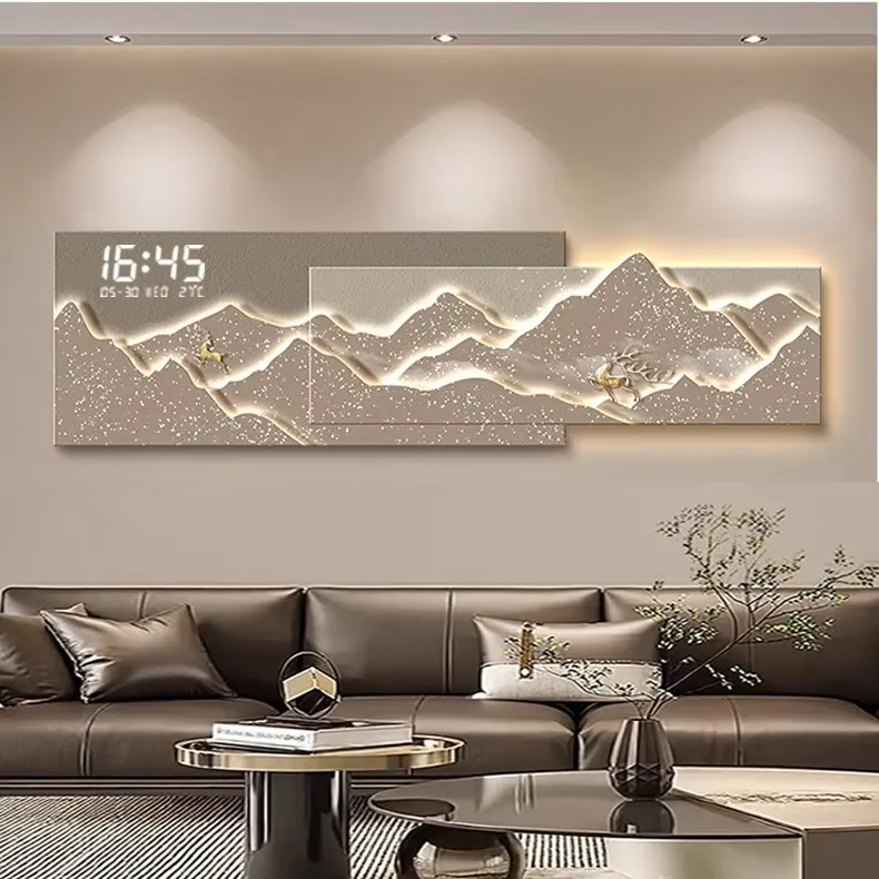 山水 单幅 装饰画 现代简约 客厅背景墙挂画 晶瓷画