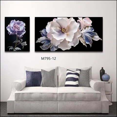 Luxury Elegance Living Room Art Home Decor Painting Sofa Background Wall Combination Wall Painting